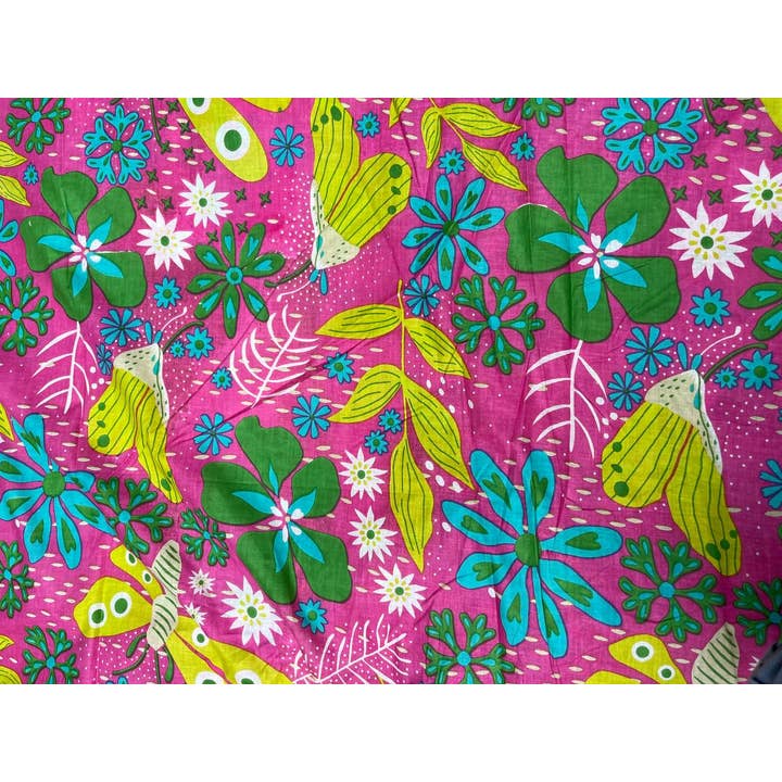 Bhawana Handicrafts - Venta al por mayor Pinturas para tela - Tela de algodón con estampado floral indio para mujer1