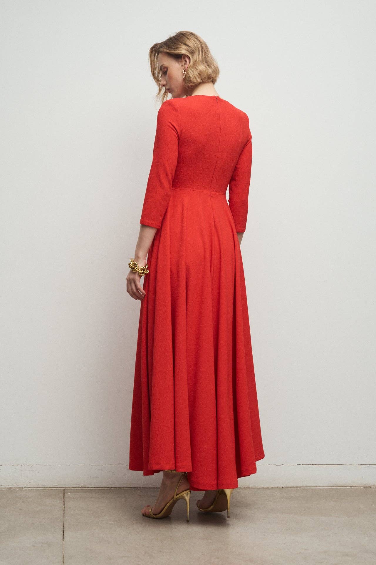 Bruna - Venta al por mayor Vestido - Mujer - Vestido Fifi Rojo Coral · Iconics ·5