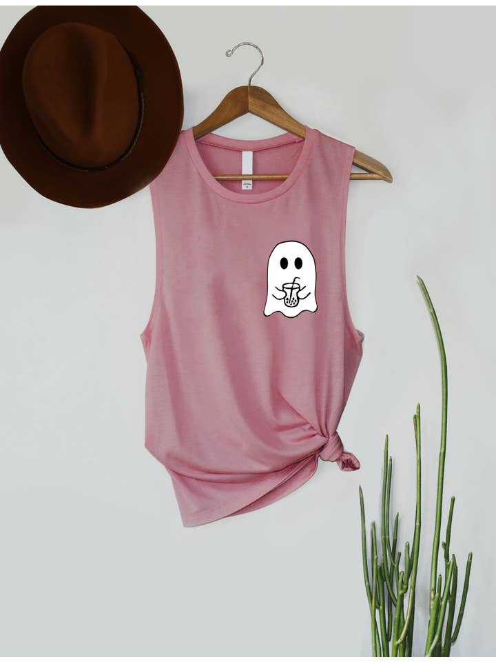 PINK NABI – wholesale Tank top – Women′s – Halloween Ghost3
