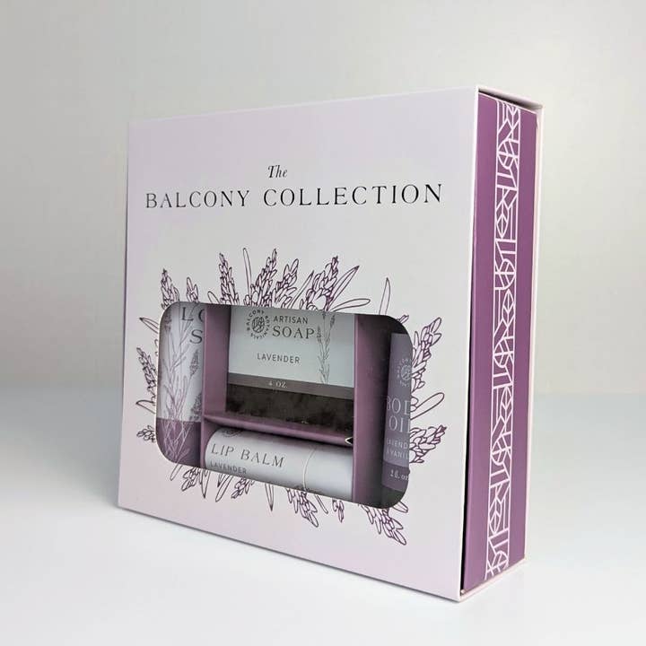 The Balcony Collection – Lavender Skincare Gift Box for wholesale by Balcony Botanicals