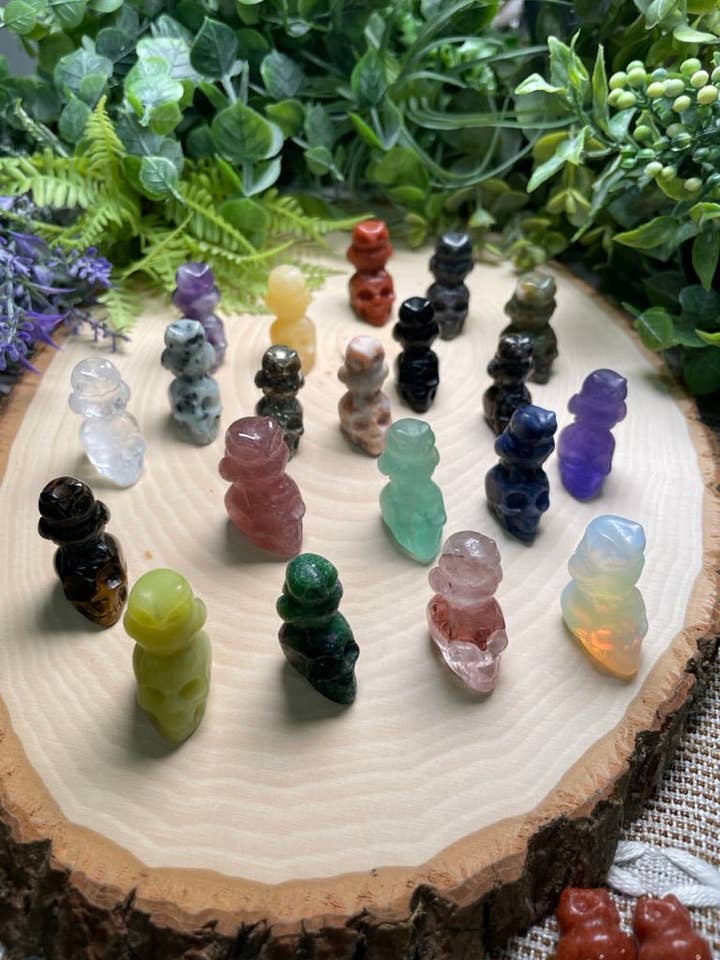 Crystal Skull with Owl for wholesale by Copper Ashes