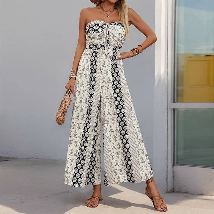 Strapless Smocked Romper Tube Top Flare Trousers Jumpsuit and other Purchase Wholesale tube top jumpsuit. Free Returns & Net 60 Terms on Faire trending on Faire.
