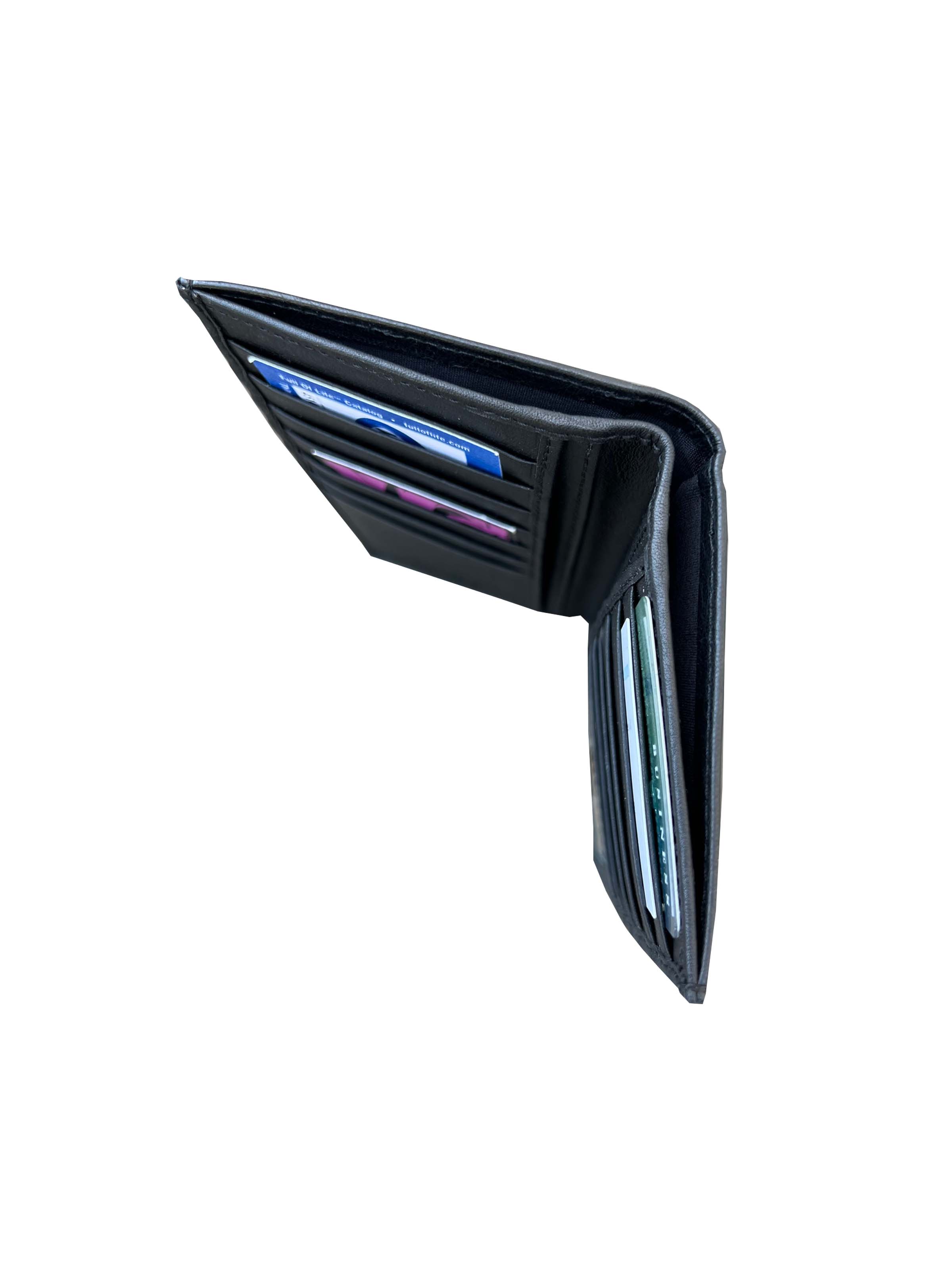 Roma Leathers, Inc. - Wholesale Wallet - Unisex - 3233 RF cowhide leather checkbook wallet7