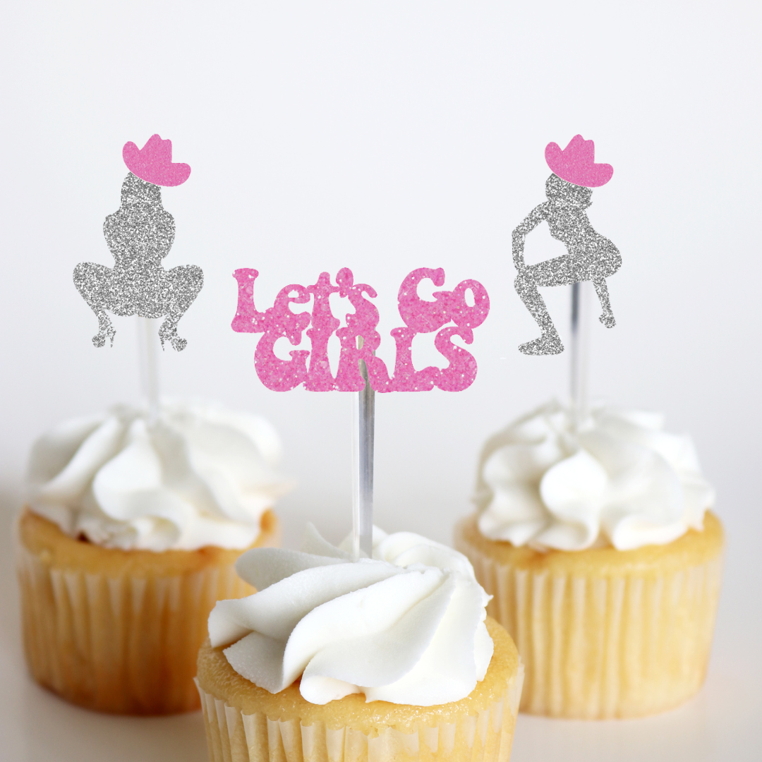 Ninalem's Party – wholesale Cake/cupcake topper – Let's Go Girls Treat Toppers1