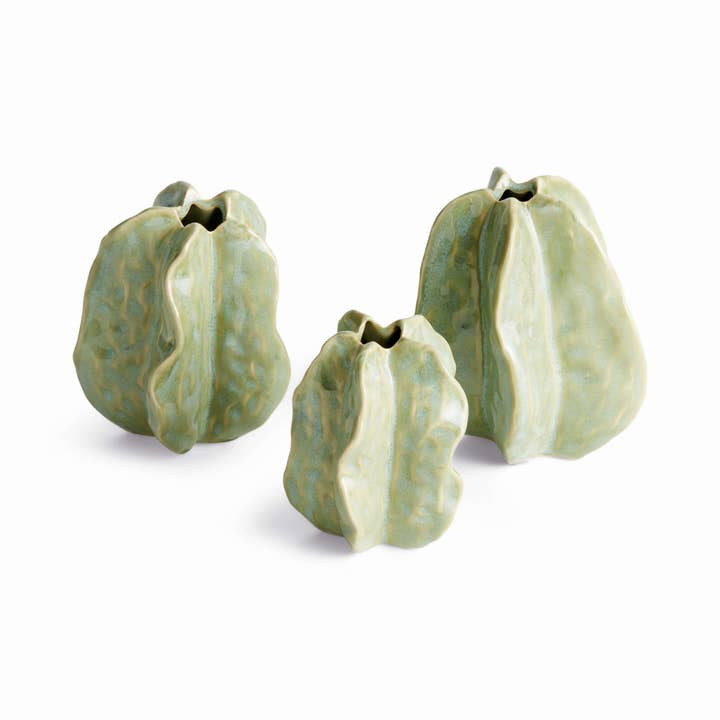 Vases à Bourgeons Bethany, Ensemble de 3 - Décor Céramique Vert d'Eau pour la vente par Napa Home & Garden