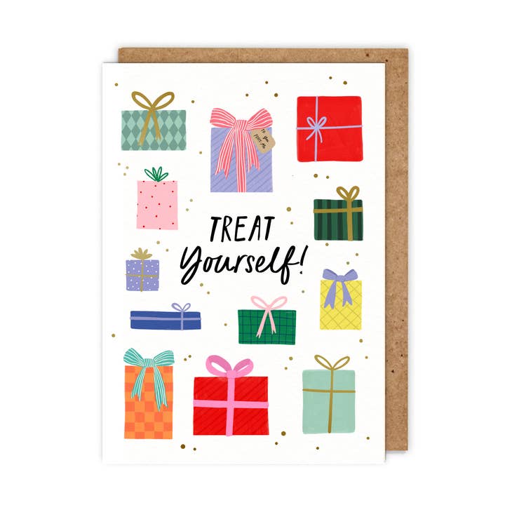 Unna dig! - Födelsedagskort med guldfolierade presenter för wholesale av Zoe Spry