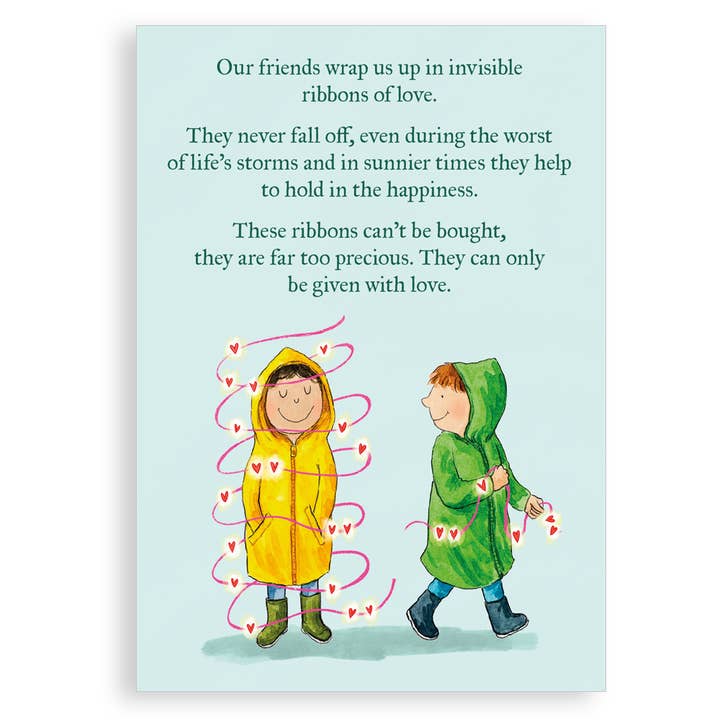Greeting card - Ribbons of love for wholesale by Nice Things by Helena