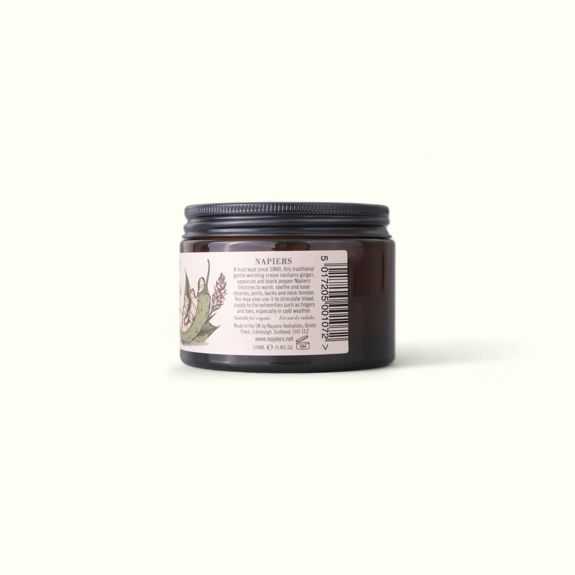 Napiers - Wholesale Healing Salve/Balm/Cream - Napiers Capsicum & Ginger Warming Cream2