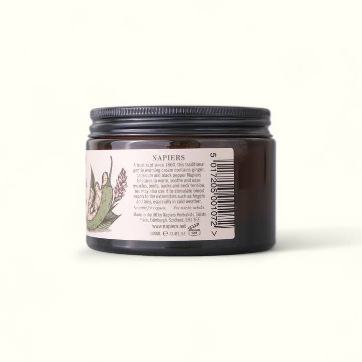 Napiers - Wholesale Healing Salve/Balm/Cream - Napiers Capsicum & Ginger Warming Cream2