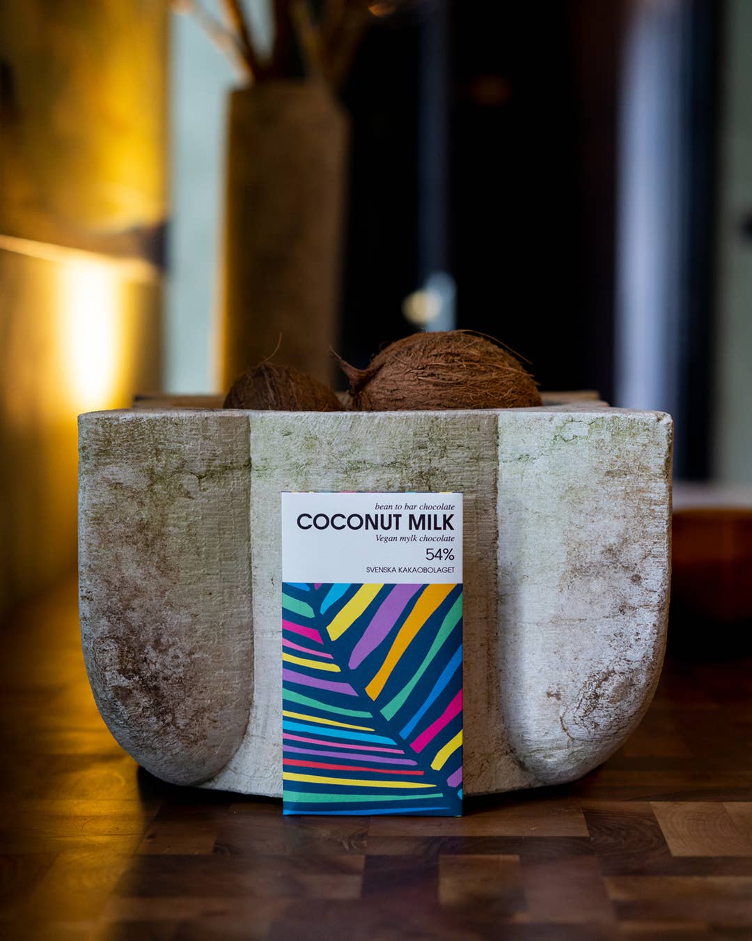 Svenska Kakao - Wholesale Chocoladereep - Melkchocoladereep met kokosmylk (Vegan) 54% uit Zweden