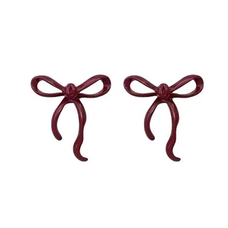 Holiday Bow Earrings for wholesale by Vie Jewelry