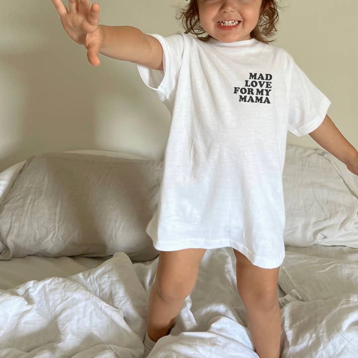 LOLA MAGNOLIA - Wholesale Screen Printed T-Shirt - Kids - MAD LOVE TODDLER TEE