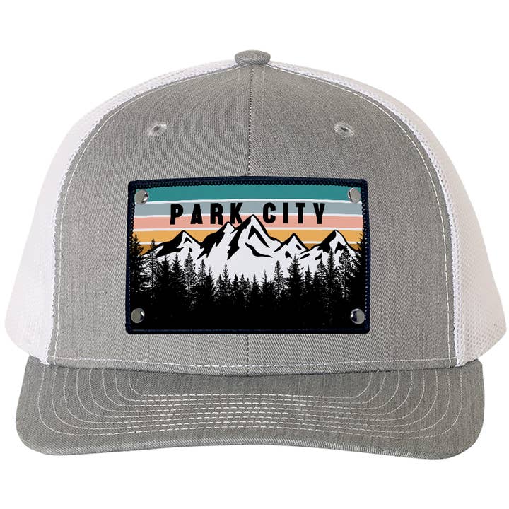 Park City Mountain Sunset Coral on H. Gray/White for wholesale by Stryder Gear