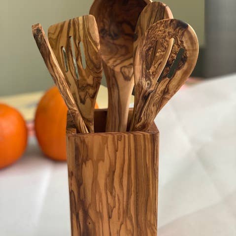 Porte-ustensiles pour la vente par Natural OliveWood