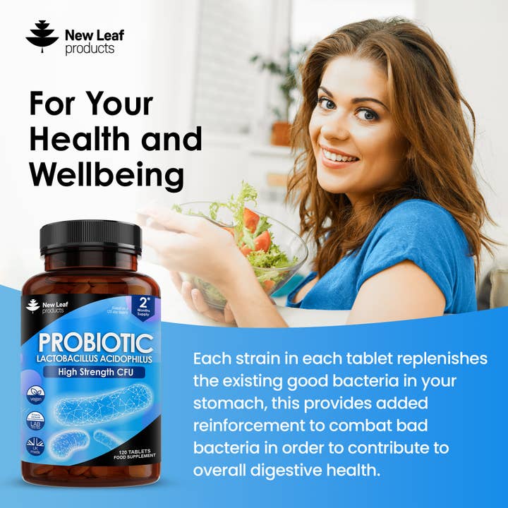 New Leaf products Ltd – wholesale Oral supplement/vitamin – Probiotic Supplements Acidophilus Tablets - Digestive & Gut2
