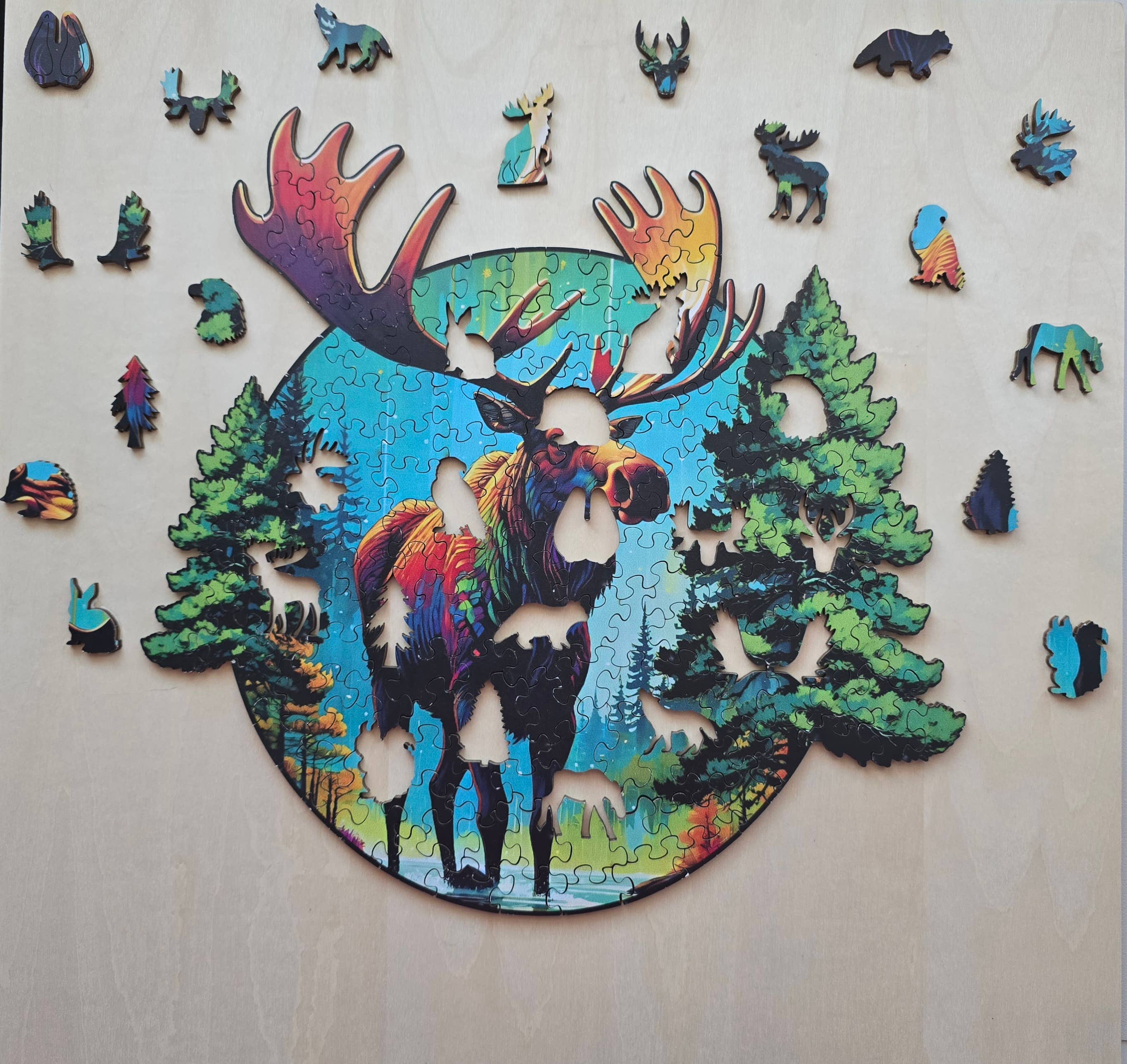 Art Factory LLC - Wholesale Puzzle - Adult - Moose wooden puzzle3