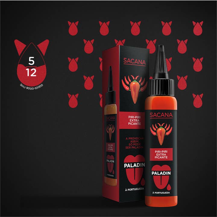 Paladin - Vendita all'ingrosso Salse piccanti - Piripiri Sacana Extra Piccante 75ml