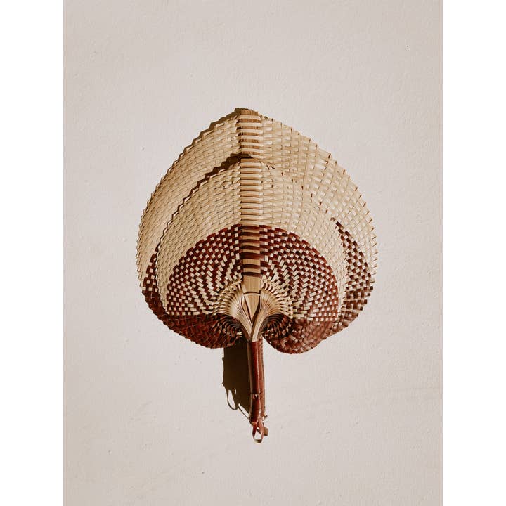 Village Thrive - Wholesale Wall Accent - Woven Paradisio Fan in Clay Ombre2
