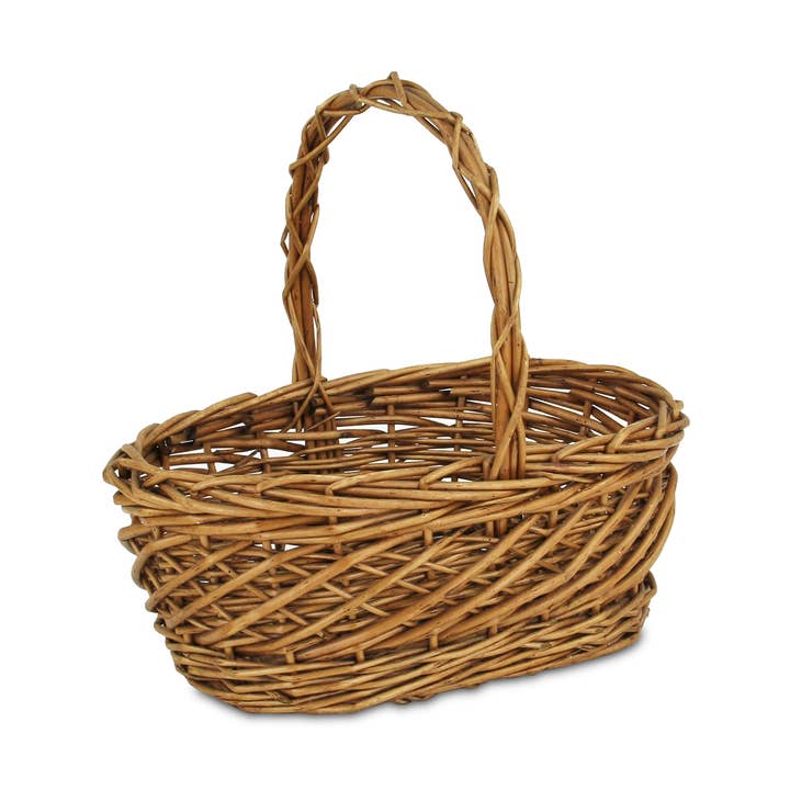 Cestino ovale con motivo Pashka Brown per la vendita all'ingrosso da parte di Cheungs Home Decor