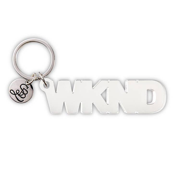 Face To Face Acrylic Word Key Chain - WKND for wholesale by Santa Barbara Design Studio by Creative Brands