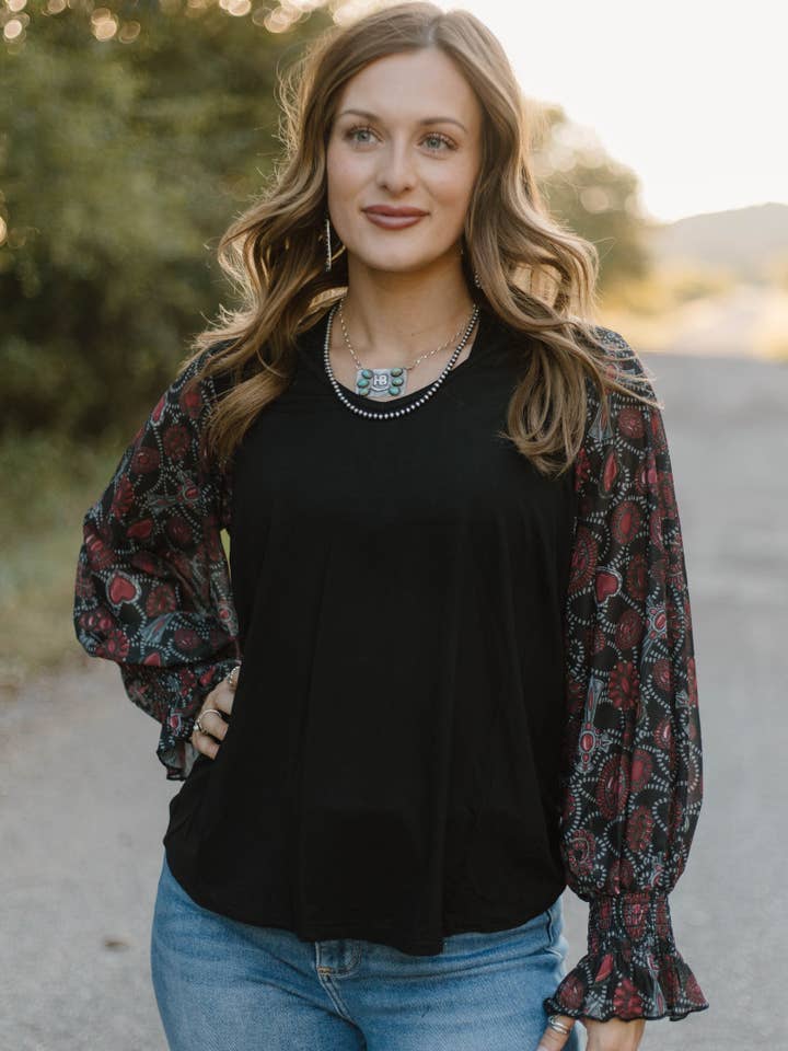 Sterling Kreek - Wholesale Blouse - Women's - Pearls in December1
