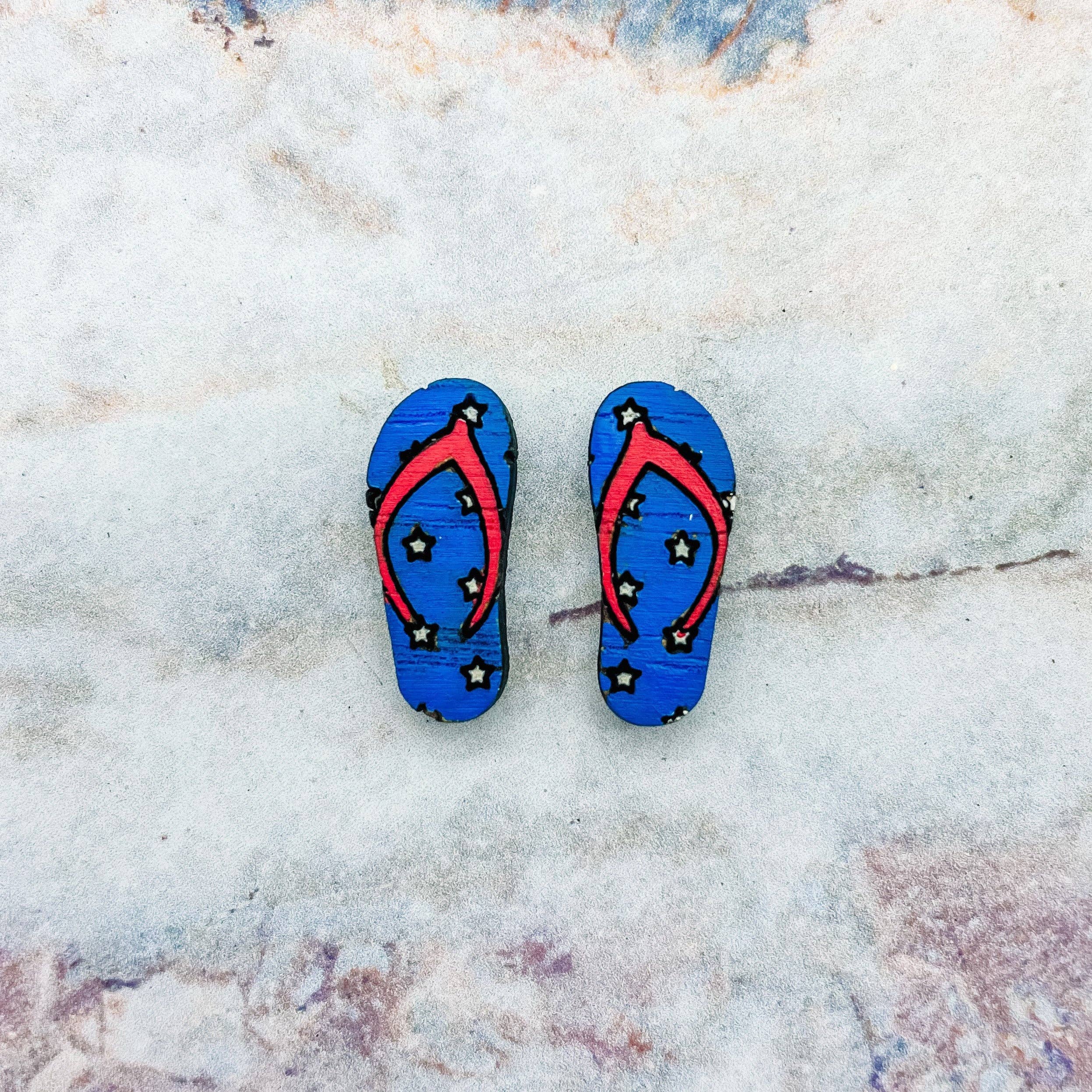 Born 2 Blossom Designs – wholesale Stud/post earrings – Flip Flops Star Studs0