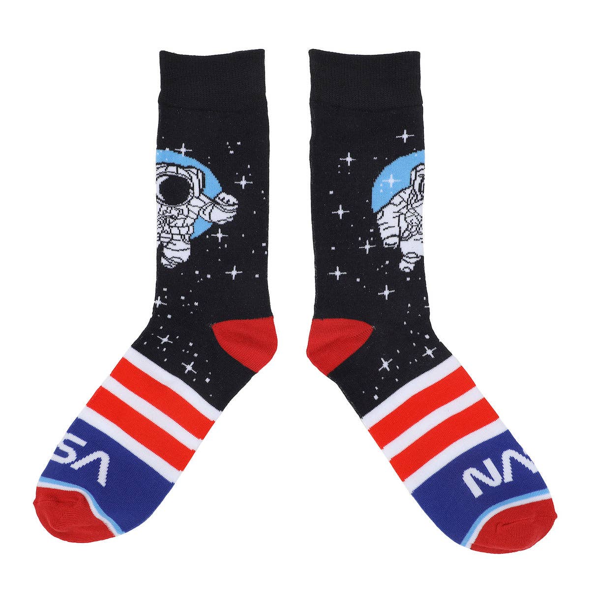 Bioworld Merchandising - Wholesale Socks - Men's - Nasa Astronauts Adult 5-Pair Casual Crew Socks3