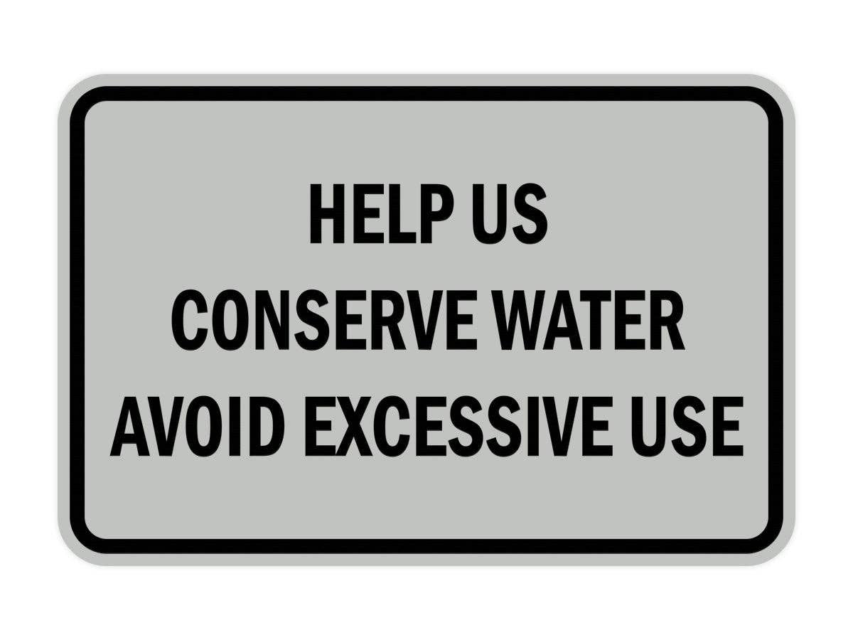 All Quality - Vente Pancarte - AIDEZ-NOUS À CONSERVER L'EAU Panneau de Porte Murale10