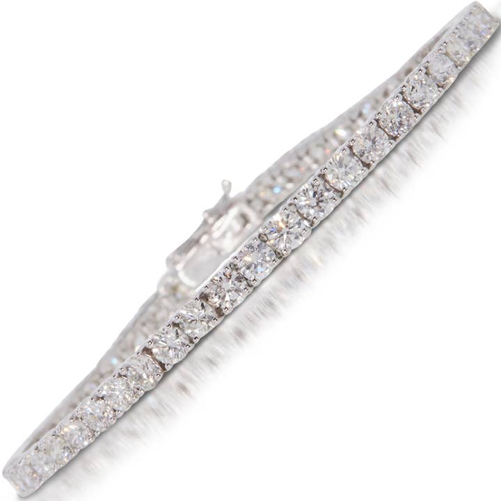 Lifetime Jewelers - Wholesale Tennis Bracelet - Near 6 Carat VS Lab Grown Diamond Tennis Bracelet 14k Gold