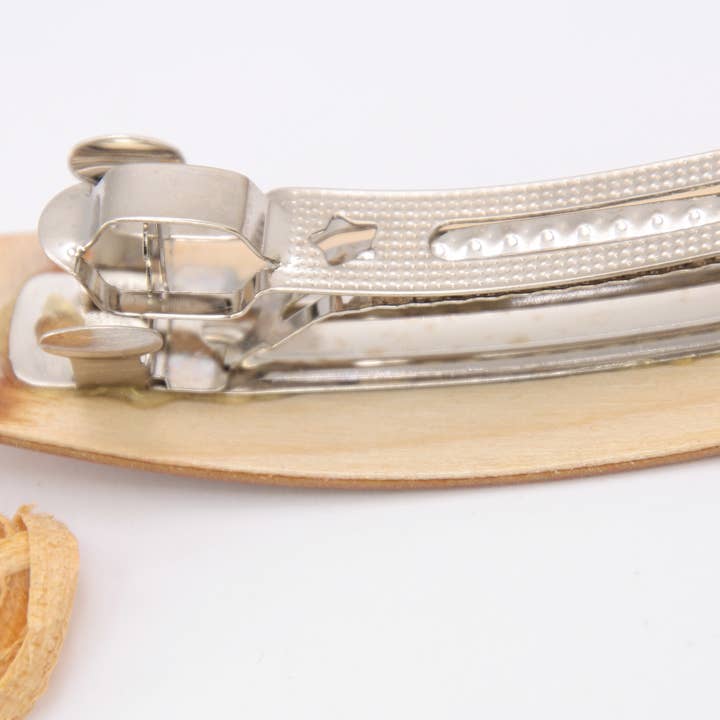 Holzkunstwerkstatt - Wholesale Hair Clip - Women's - wooden hair clip, normal size (83mm), “wild apple”4