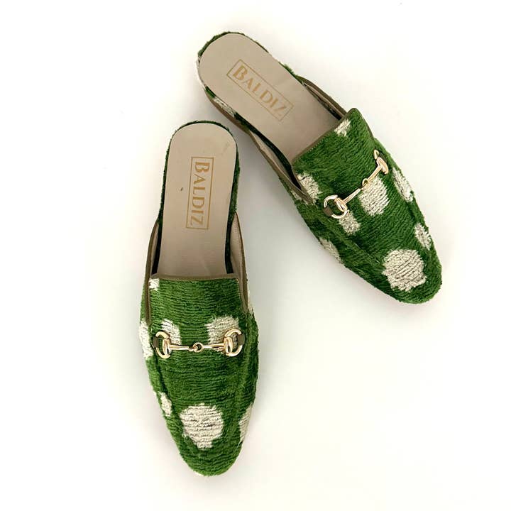 Bota de agua verde esmeralda con lunares crema para venta al por mayor de Baldiz