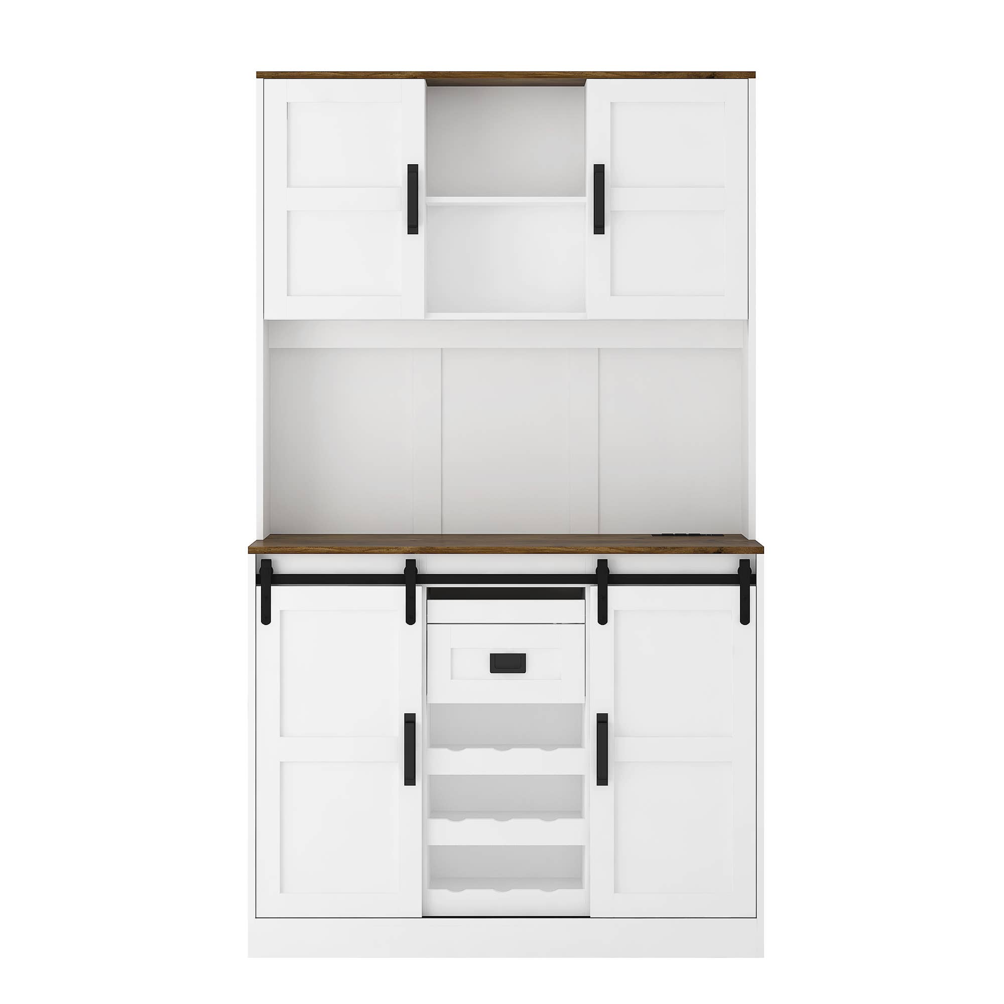 39F Inc. - Vente Armoire - Armoire de garde-manger 74", station de charge, support pour micro-ondes38