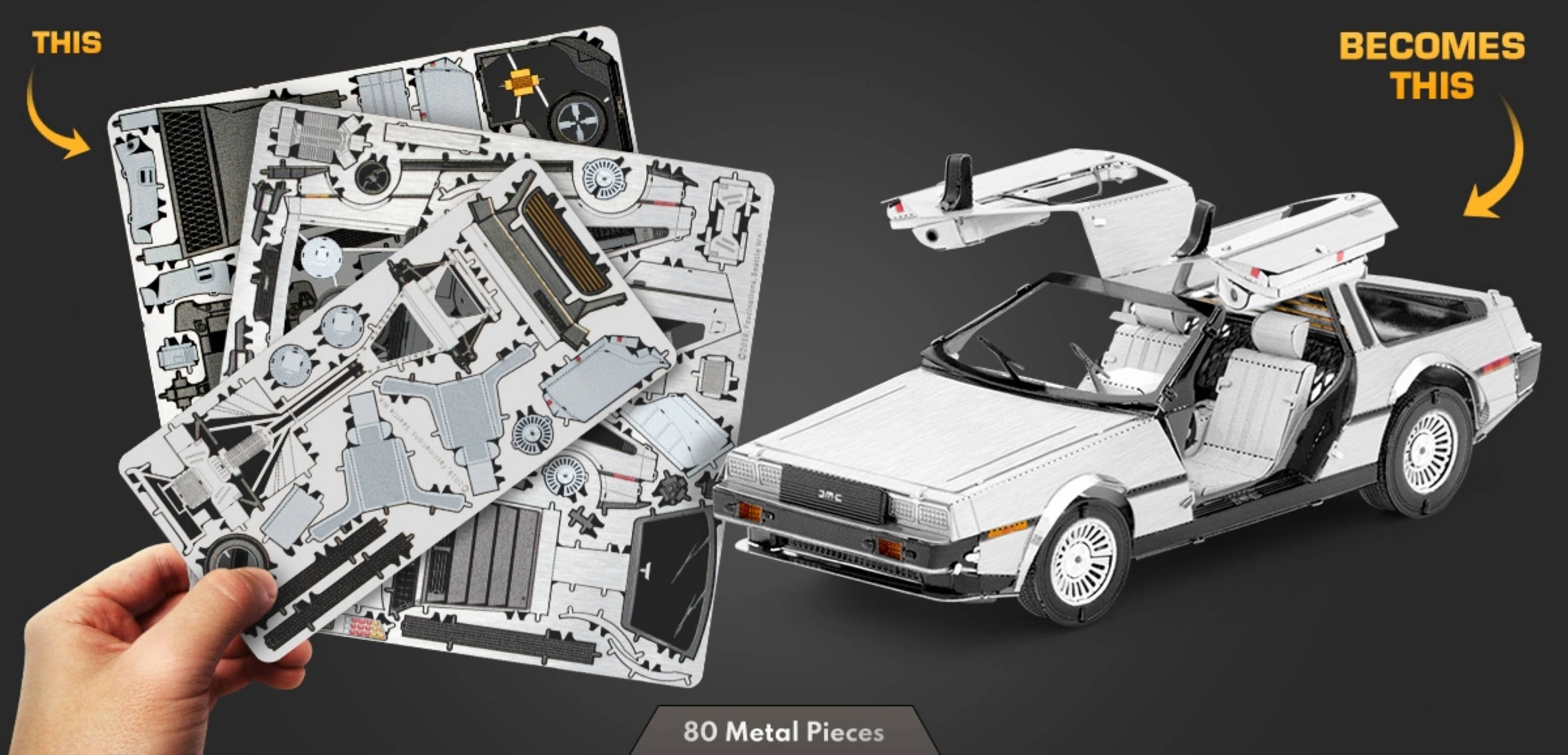 Metal Earth - Wholesale Decorative Tabletop Object - DeLorean Metal Earth 1