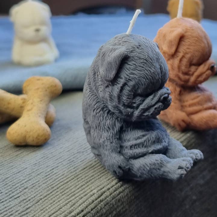 Bulldog Candle Decor For Dog Lovers for wholesale by JaaM