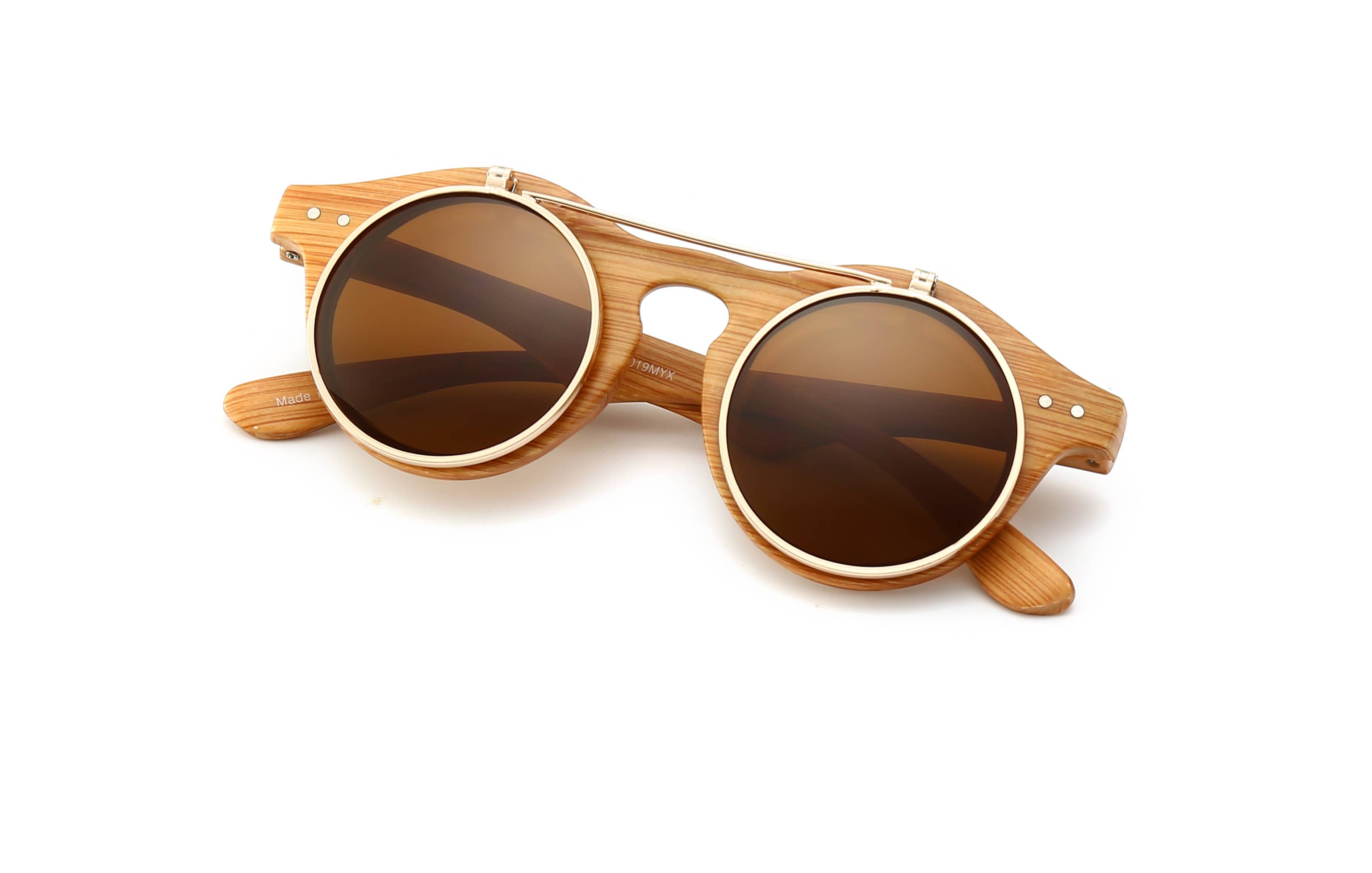 Trio Trading - Wholesale Sunglasses - Unisex - Retro Flip Up Sunglasses For Unisex Assorted 12 Pack3