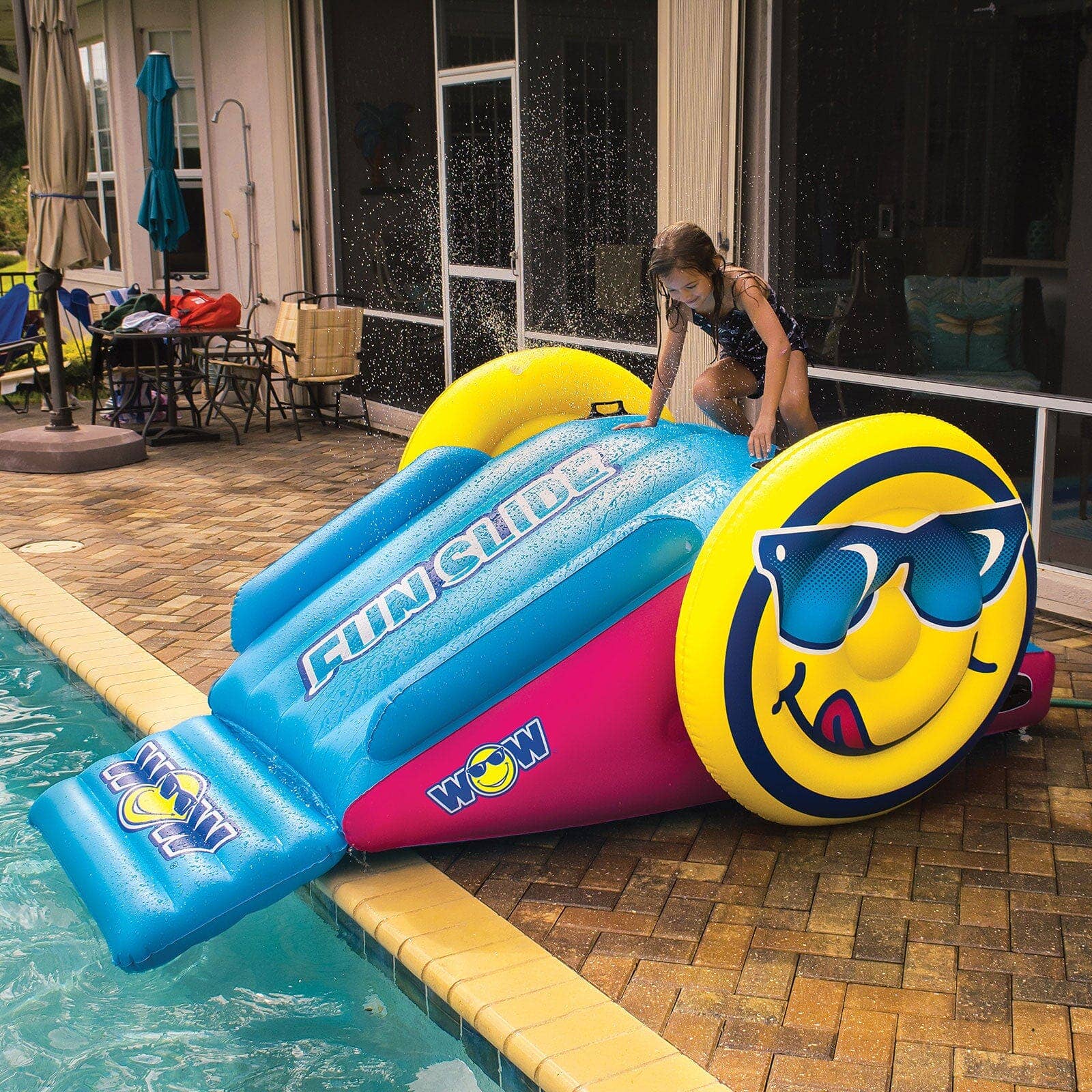 Wow Sports - Wholesale Inflatables - Fun Slide Pool Slide with Sprinkler5