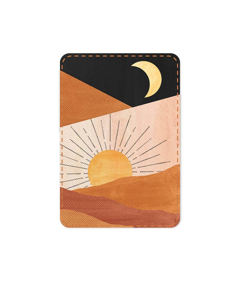 Studio Oh! - Vente Étui portefeuille pour téléphone – femme - Portefeuille pour téléphone portable Sunrise Moon1