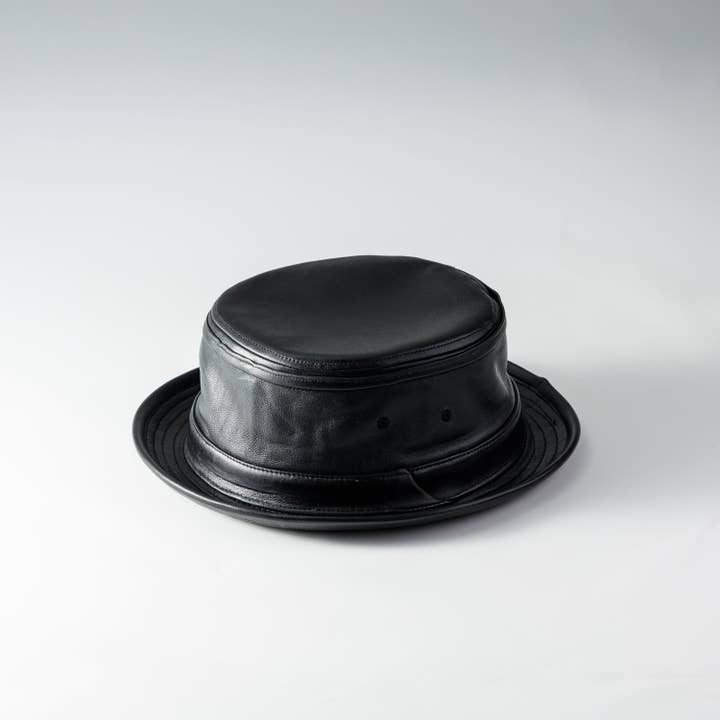 LAMD LÆDER PORK PIE for engroshandel hos ReqHatter