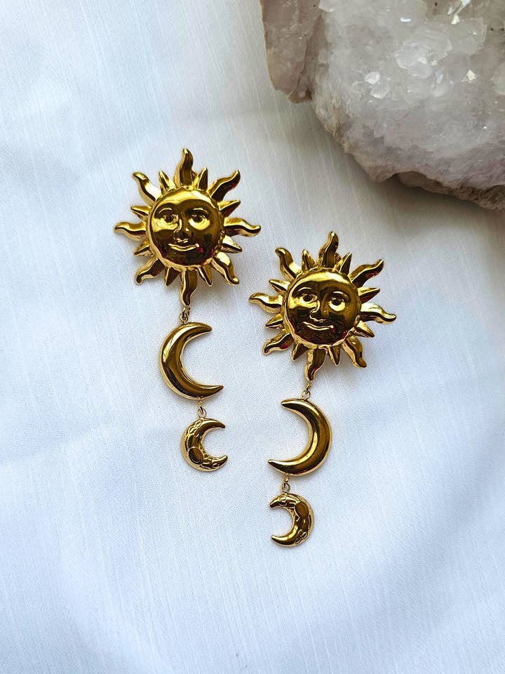 "Orecchini Bohemien 'Il Sole Originale'" per la vendita all'ingrosso da parte di Moon Goddess