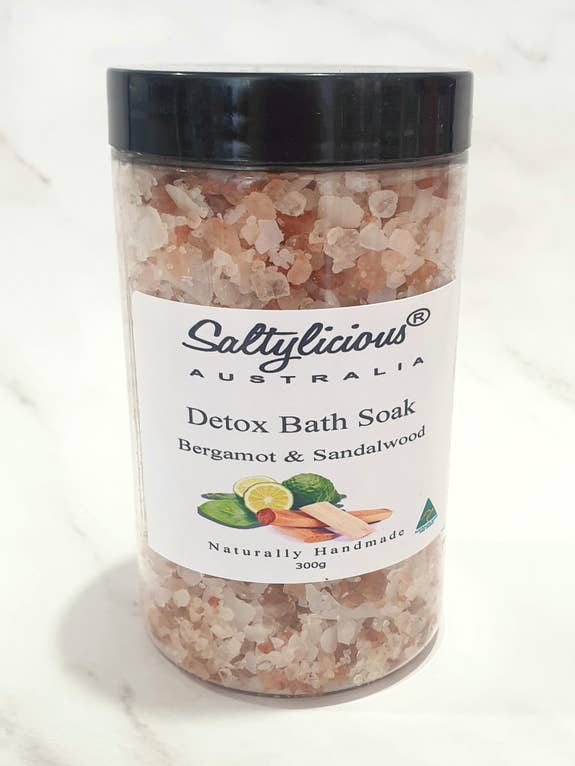 Bergamott & Sandelträ Premium Detox Bath Soak 300G för wholesale av Naturally Pure Aromas
