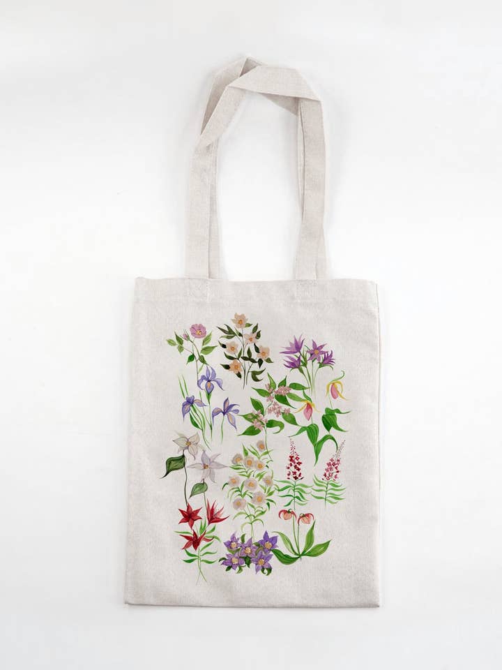 MARKET TOTES - WILDFLOWERS for wholesale by Art of Marina