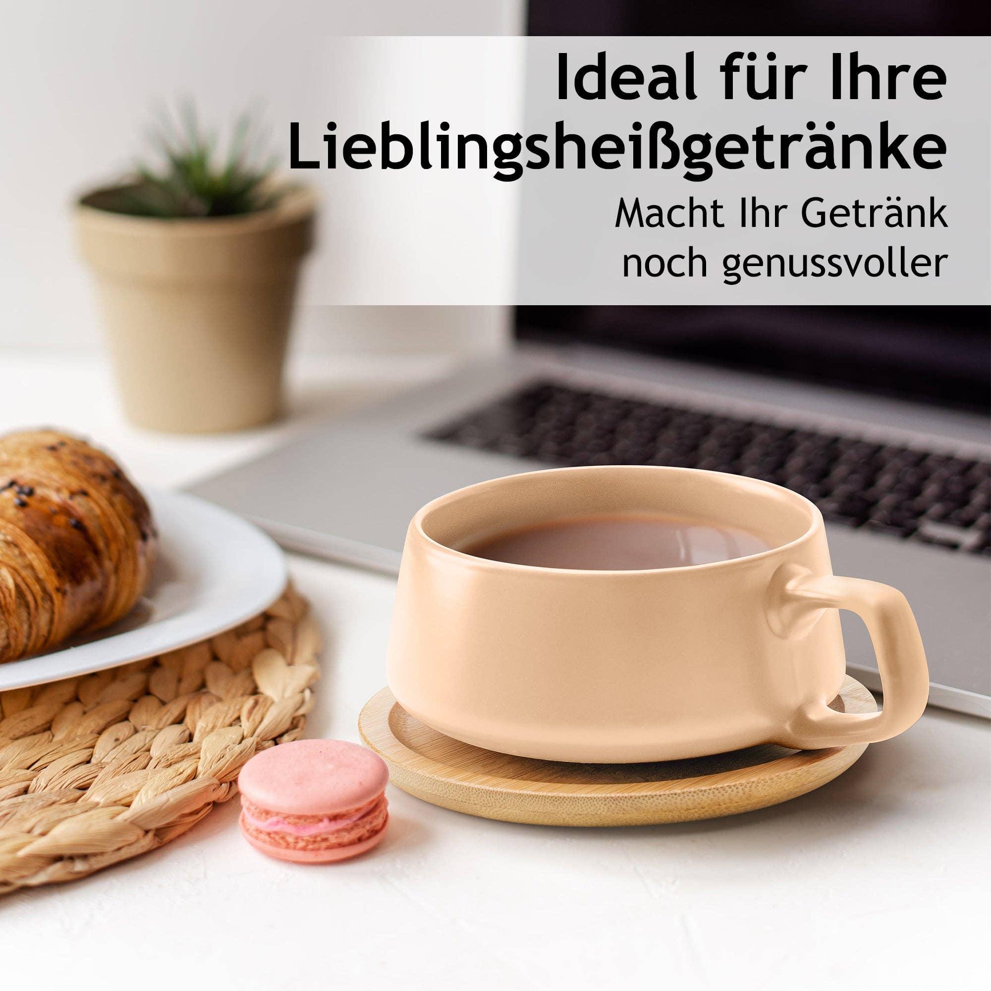 MIAMIO - Wholesale Theekopje - Luxe collectie cappuccino kopjes set (4 stuks van 320 ml)7