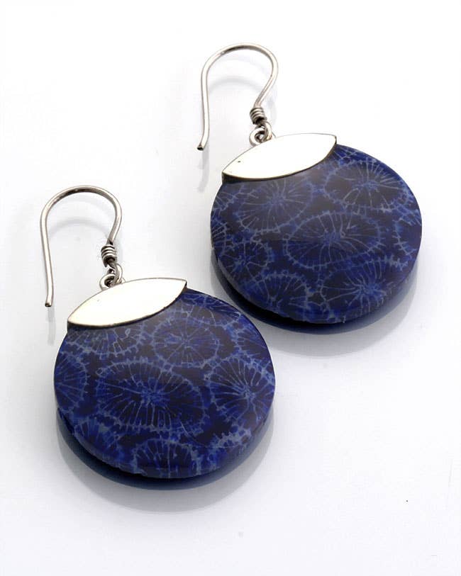 El Expreso de Oriente – Großhandel Ohrhänger – Kreisförmiger Anhänger 20 mm in Silber und Esp0