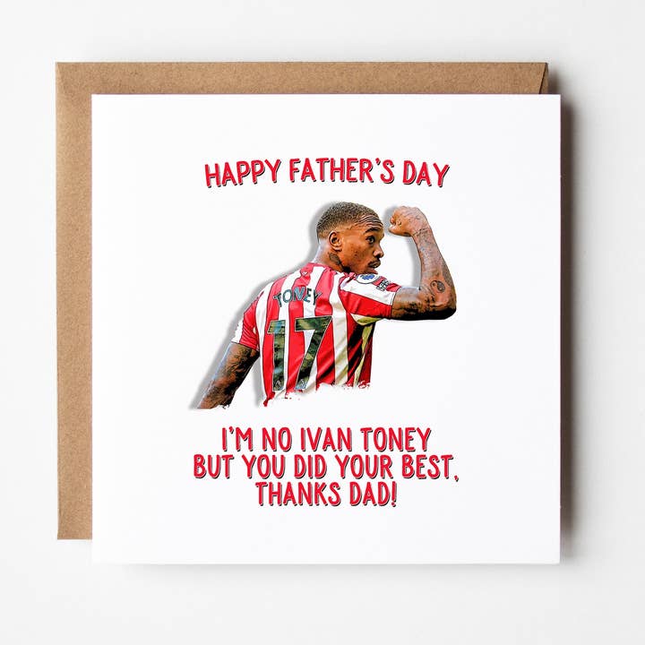 FrontRow Cards & Gifts – wholesale Farsdagskort – Brentford FC fars dagskort med Ivan Toney