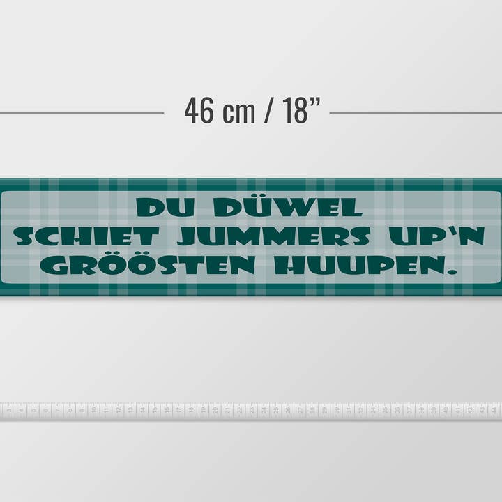 Femer - Wholesale Sign - Wooden sign 46x10 cm The devil shits on the biggest heap3