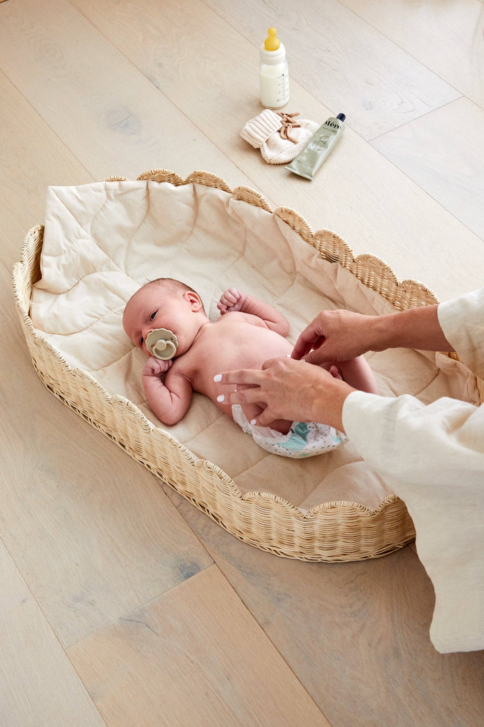 BEBE BASK® - Wholesale Changing Basket - Baby - FLORENCE BABY CHANGING BASKET SET3