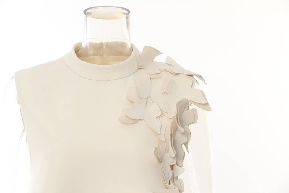 Color as pictures DR888 Asymmetric Butterfly Appliqué Sleeveless Dress for wholesale on Faire4