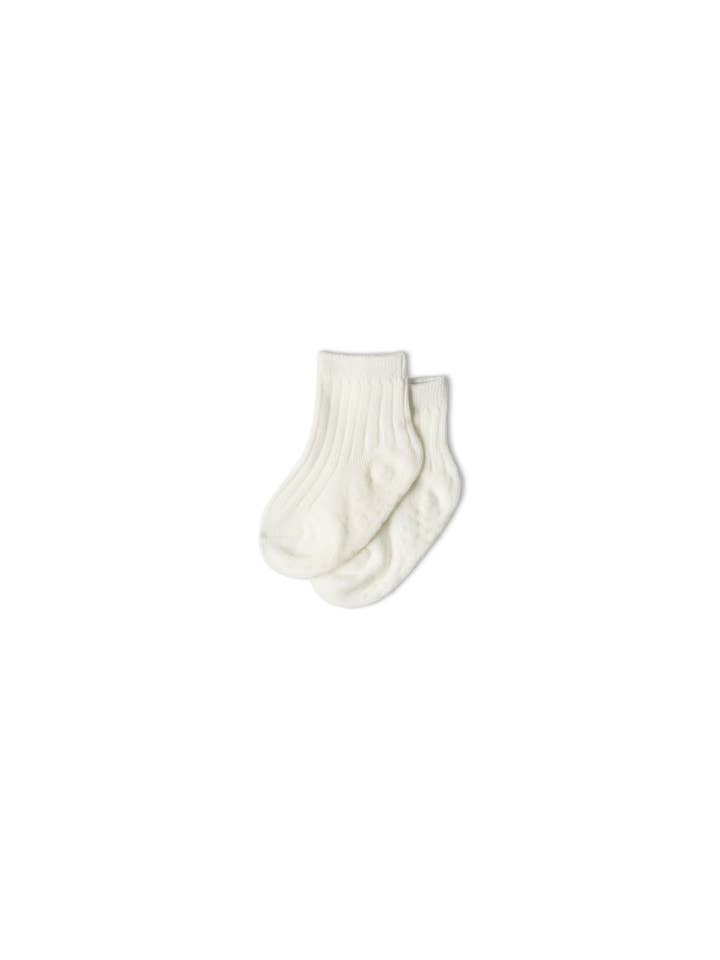 CHALK - Wholesale Socks - Baby - Be Happy Baby Sock | Ivory1