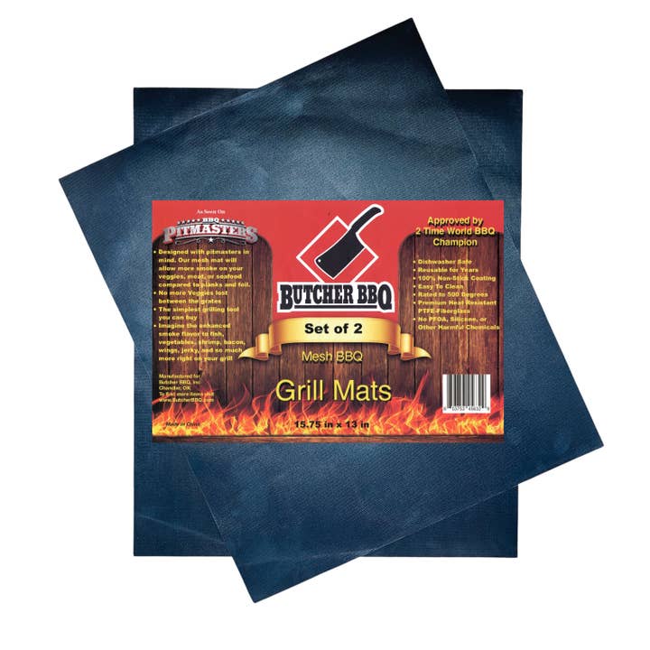 BBQ Grill Mats-2 count / Prevents Sticking To Grates for wholesale by Butcher BBQ Inc
