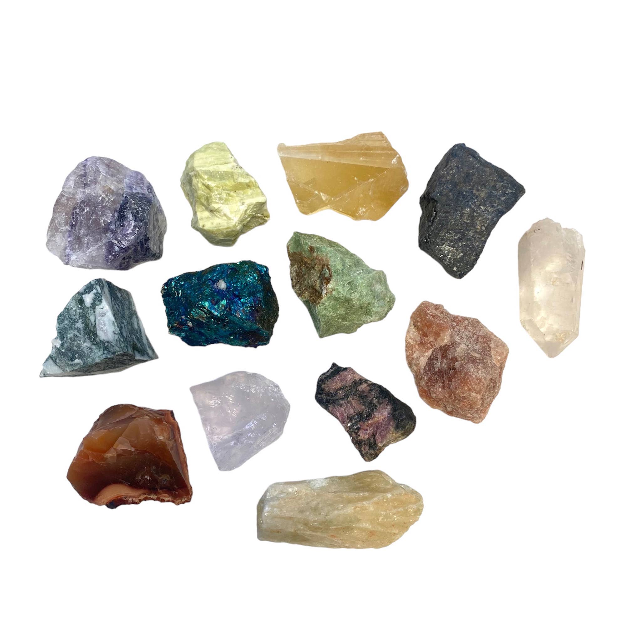 Moon Mountain Gems - Vendita all'ingrosso Pietra/cristallo spirituale - Borsa da miniera Prospector da 10 pezzi, 12-15 cristalli1